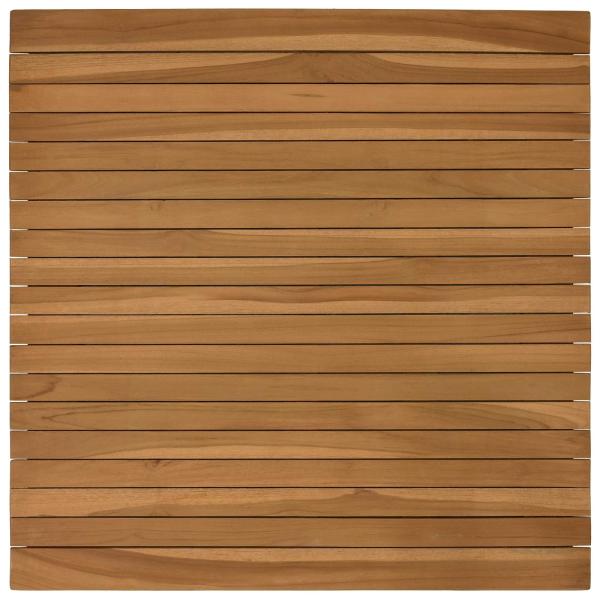 Tischplatte 70 x 70 x 3,5 cm Quadratisch Massives Teakholz