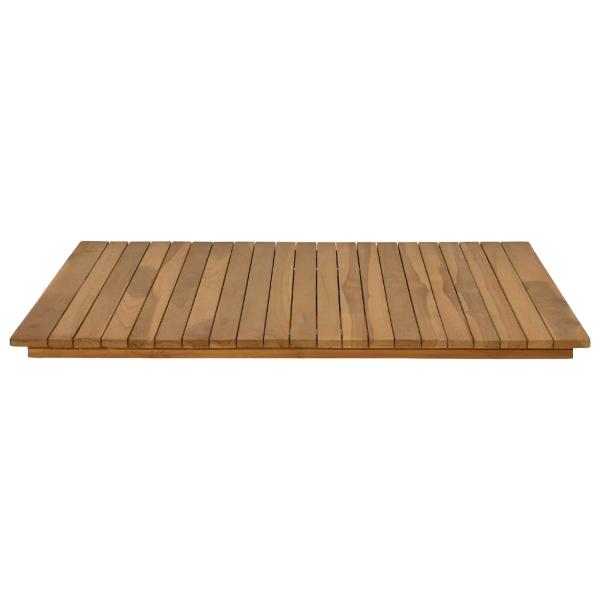 Tischplatte 80 x 80 x 3,5 cm Quadratisch Massives Teakholz