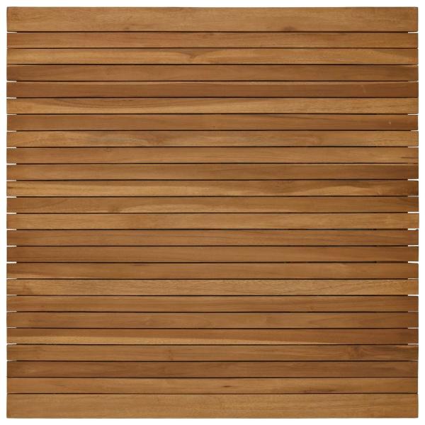 Tischplatte 90 x 90 x 3,5 cm Quadratisch Massives Teakholz
