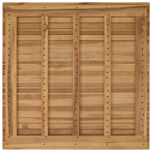 Tischplatte 90 x 90 x 3,5 cm Quadratisch Massives Teakholz