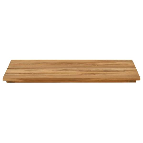 Tischplatte 80 x 40 x 3,5 cm Rechtwinklig Massives Teakholz