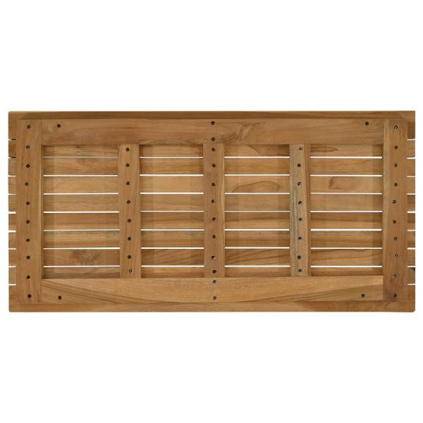 Tischplatte 80 x 40 x 3,5 cm Rechtwinklig Massives Teakholz