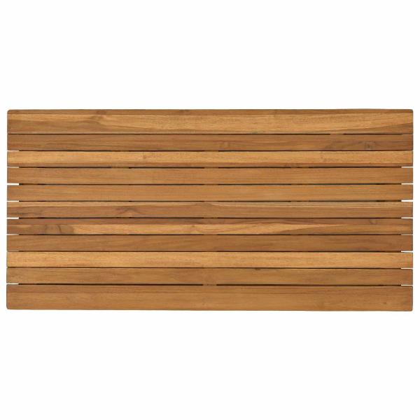Tischplatte 90 x 45 x 3,5 cm Rechtwinklig Massives Teakholz