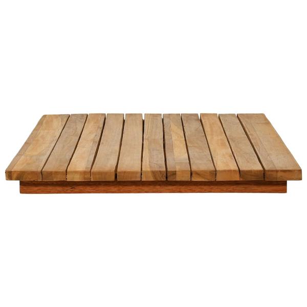 Tischplatte 90 x 45 x 3,5 cm Rechtwinklig Massives Teakholz