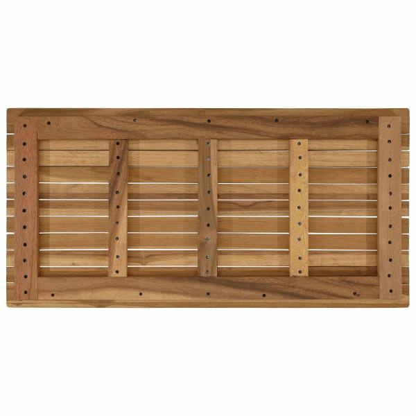 Tischplatte 90 x 45 x 3,5 cm Rechtwinklig Massives Teakholz