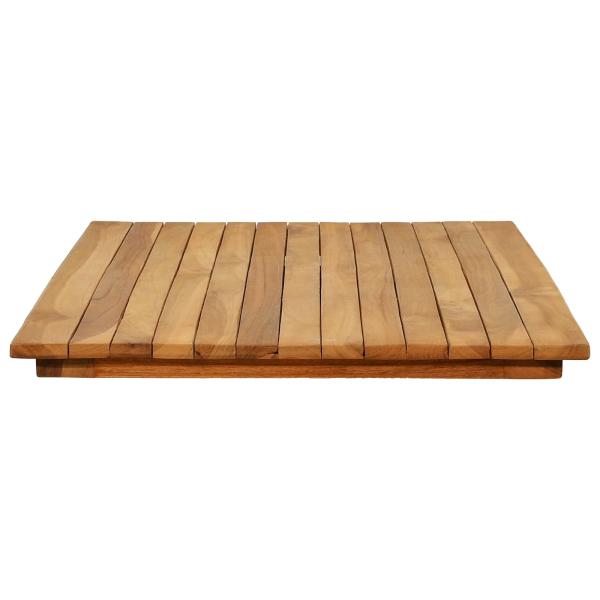 Tischplatte 100 x 50 x 3,5 cm Rechtwinklig Massives Teakholz