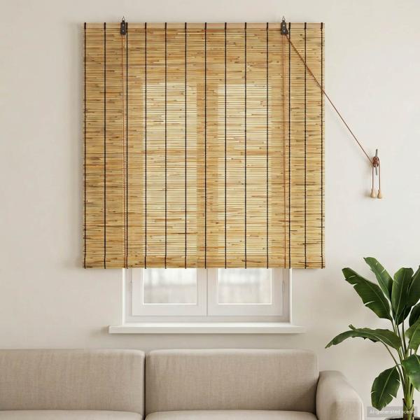 ARDEBO.de - Rollo Natur 120 x 160 cm Schilf