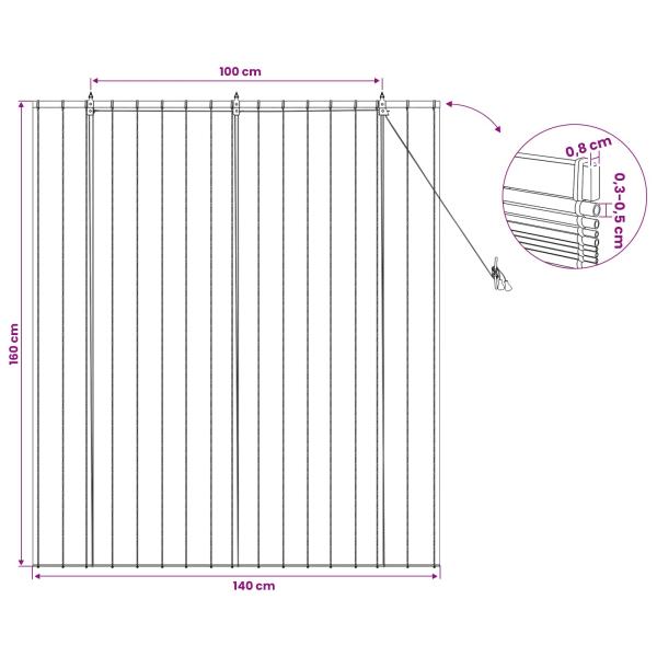 Rollo Natur 140 x 160 cm Schilf