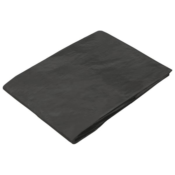 Plane mit Ösen Anthrazitgrau 3 x 6 m 90 g / m² PE