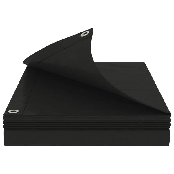 Plane mit Ösen Anthrazitgrau 2 x 3 m 180 gsm PE