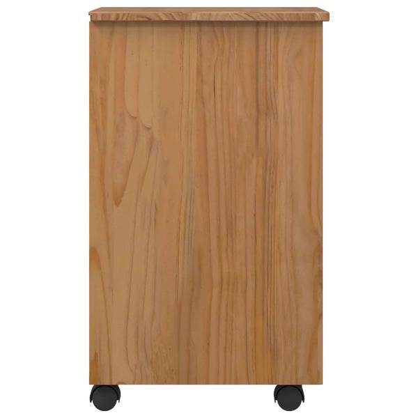 Rollcontainer mit Schubladen CORONA Honigbraun