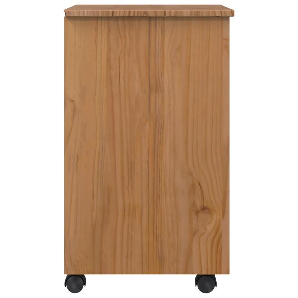 Rollcontainer mit Schubladen CORONA Honigbraun