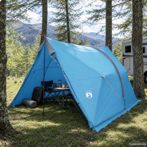 Wasserdichter Pavillon Blau 185T Polyester mit PU-Beschichtung