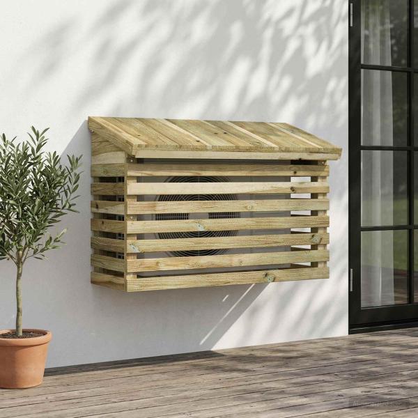 ARDEBO.de - Klimaanlagen-Abdeckung 90x40x60 cm Imprägniertes Kiefernholz
