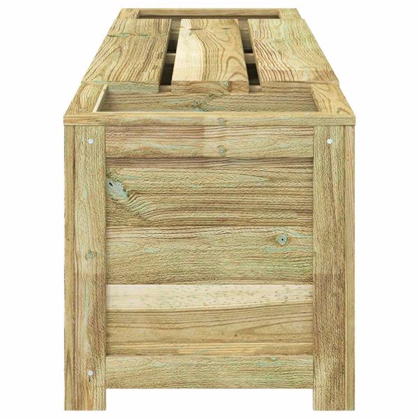 Gartenlagerbank mit Pflanzenkasten Imprägniertes Kiefernholz