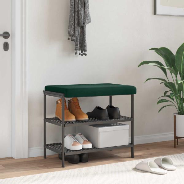 ARDEBO.de - Bankkissen Samt Dunkelgrün Tiefe 35 cm