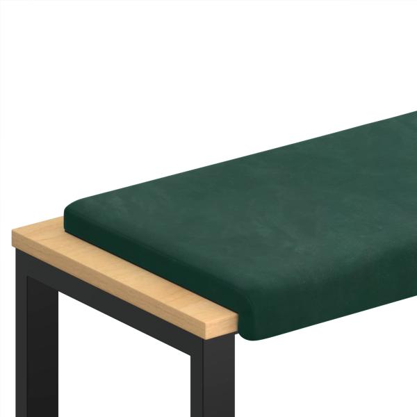 Bankkissen Samt Dunkelgrün Tiefe 35 cm