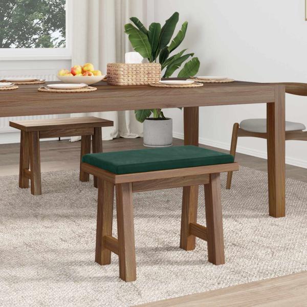 Bankkissen Samt Dunkelgrün Tiefe 35 cm