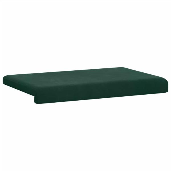 Bankkissen Samt Dunkelgrün Tiefe 35 cm