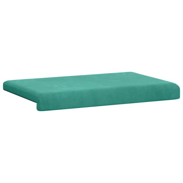 Bankkissen Samt Türkis Tiefe 35 cm