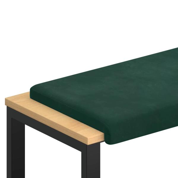 Bankkissen Samt Dunkelgrün Tiefe 35 cm