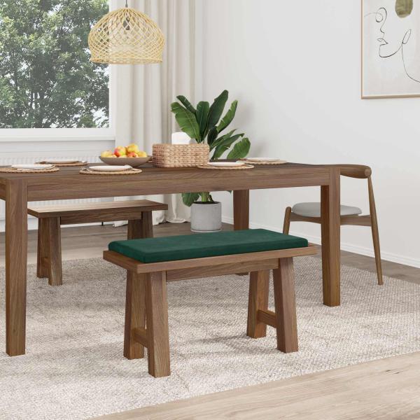 Bankkissen Samt Dunkelgrün Tiefe 35 cm