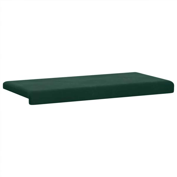 Bankkissen Samt Dunkelgrün Tiefe 35 cm