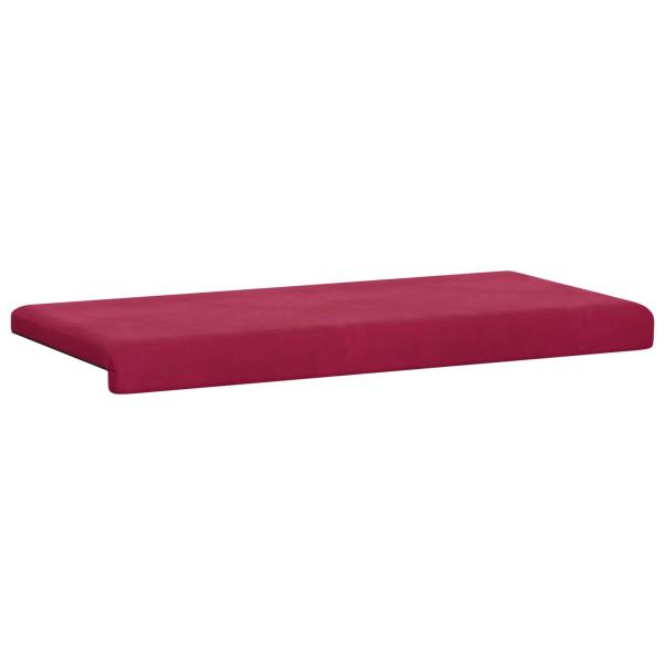 Bankkissen Samt Weinrot Tiefe 35 cm