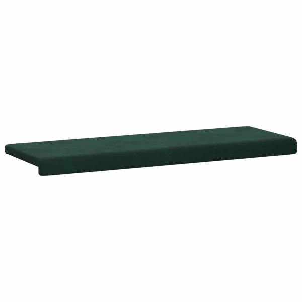 Bankkissen Samt Dunkelgrün Tiefe 35 cm