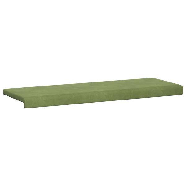 Bankkissen Samt (V) Hellgrün Tiefe 35 cm