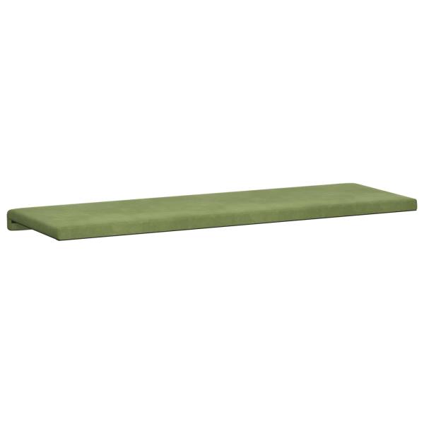Bankkissen Samt (V) Hellgrün Tiefe 35 cm