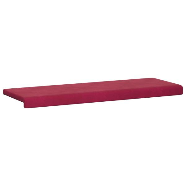 Bankkissen Samt Weinrot Tiefe 35 cm