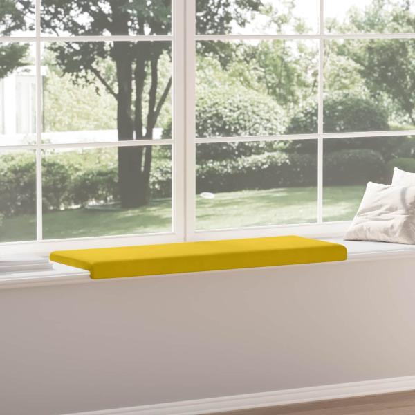 Bankkissen Samt Gelb Tiefe 35 cm