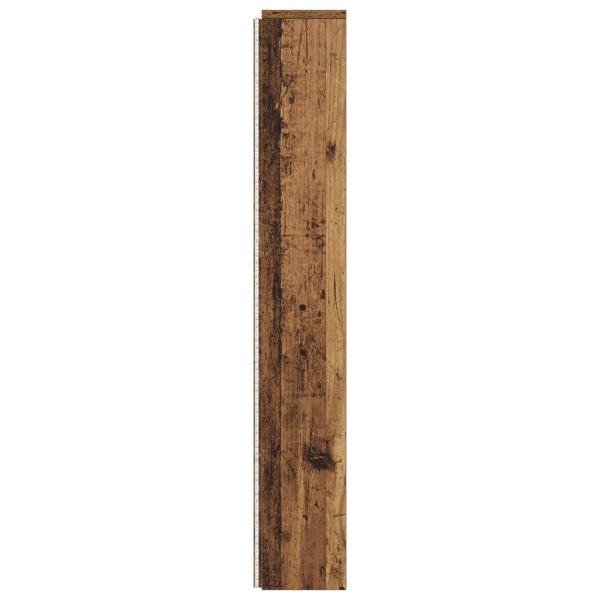 Stauraum-Kopfteil mit LED Altholz-Optik 160 cm Holzwerkstoff