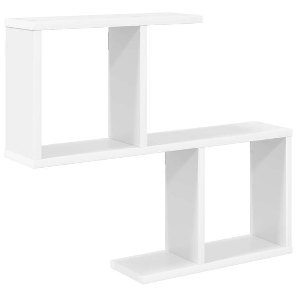 Wandregal Weiß 60 x 12 x 50,5 cm Holzwerkstoff