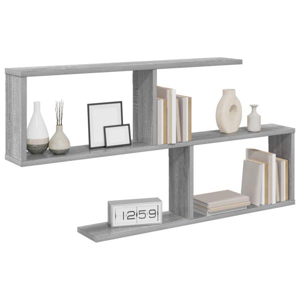 Wandregal Sonoma-Grau 100 x 12 x 50,5 cm Holzwerkstoff