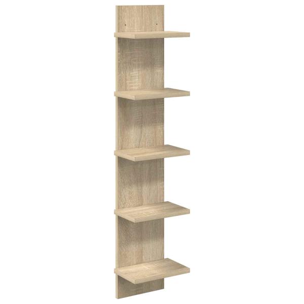 Wandregal Sonoma-Eiche 22 x 15 x 100 cm Holzwerkstoff