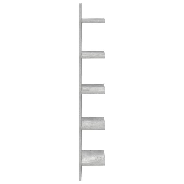 Wandregal Betongrau 22 x 15 x 100 cm Holzwerkstoff
