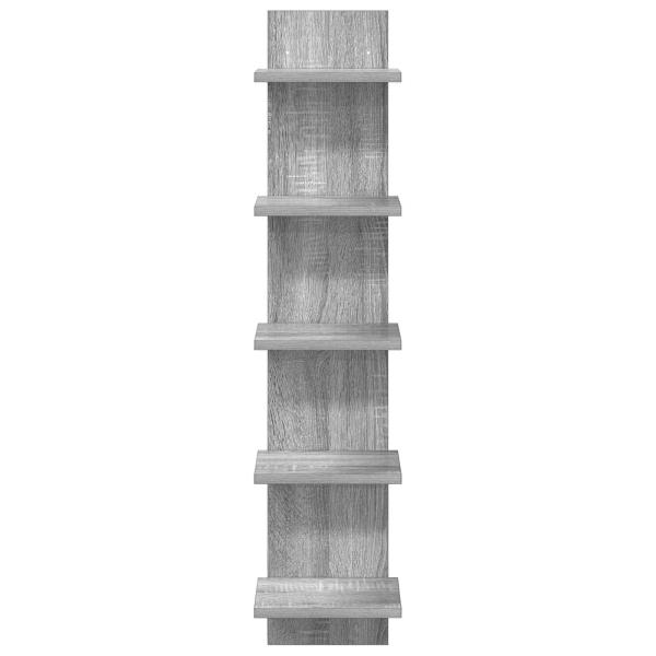Wandregal Sonoma-Grau 22 x 15 x 100 cm Holzwerkstoff