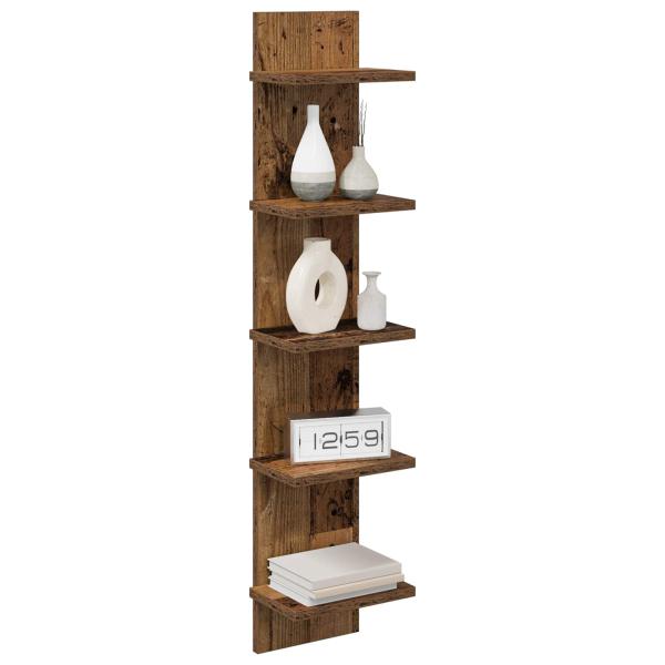 Wandregal Altholz 22 x 15 x 100 cm Holzwerkstoff