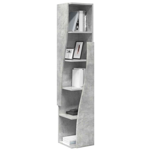 Eckschrank 27,5x27x140cm Holzwerkstoff Betongrau