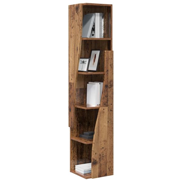 Eckschrank 27,5x27x140cm Holzwerkstoff Altholz