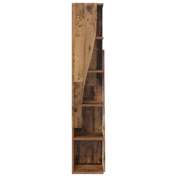 Eckschrank 27,5x27x140cm Holzwerkstoff Altholz