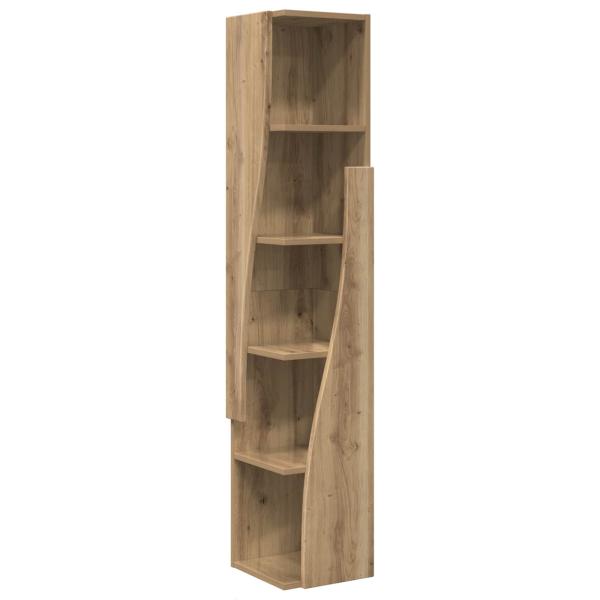Eckschrank 27,5x27x140cm Holzwerkstoff Artisan-Eiche
