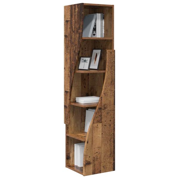 Eckschrank 32x32x140cm Holzwerkstoff Altholz