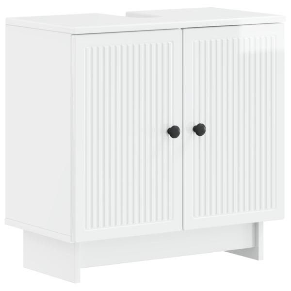 Waschbeckenschrank EDE Hochglanz Weiß 59,5 x 31,5 x 59 cm