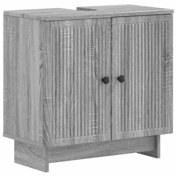 ARDEBO.de - Waschbeckenschrank EDE Sonoma-Grau 59,5 x 31,5 x 59 cm
