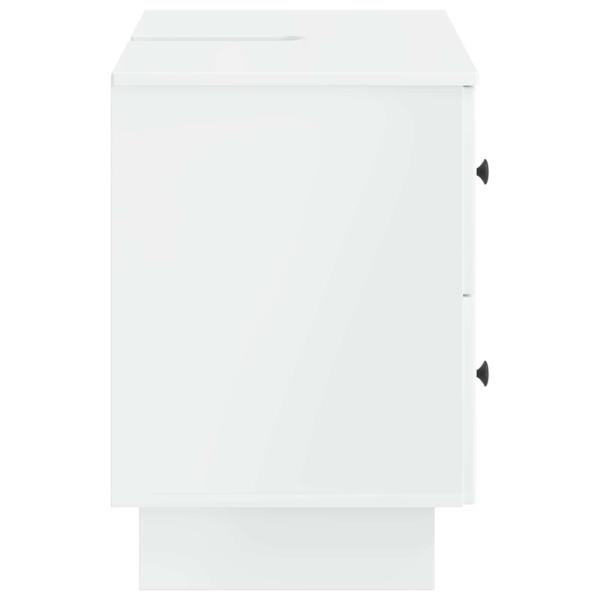 Waschbeckenschrank EDE Hochglanz Weiß 82 x 41 x 59 cm