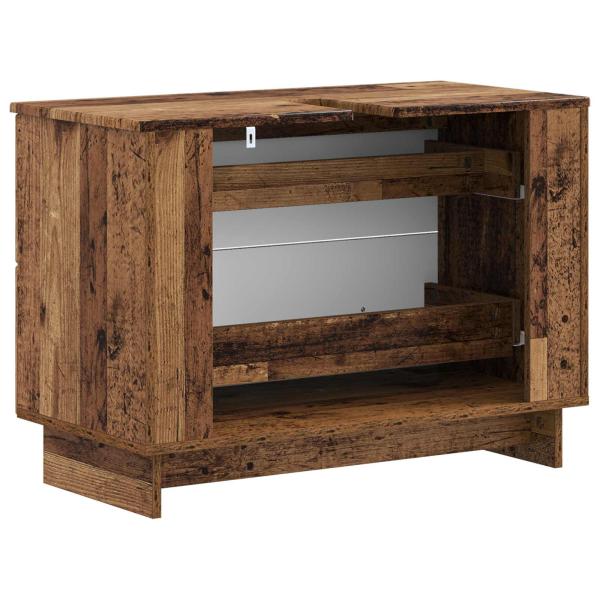Waschbeckenschrank EDE Altholz 82 x 41 x 59 cm Holzwerkstoff