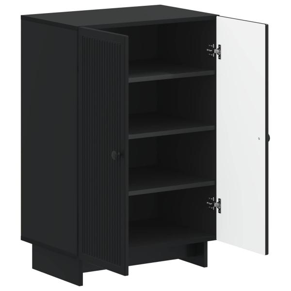 Schuhschrank EDE 59,5 x 39,5 x 90 cm Holzwerkstoff Schwarz